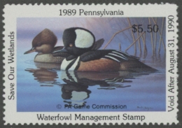 Picture of 1989 Pennsylvania Duck Stamp MNH VF