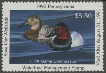Picture of 1990 Pennsylvania Duck Stamp MNH VF