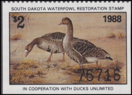 Picture of 1988 South Dakota Duck Stamp MNH VF