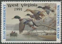Picture of 1991 West Virginia Duck Stamp MNH VF