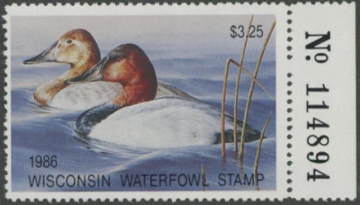 Picture of 1986 Wisconsin Duck Stamp MNH VF