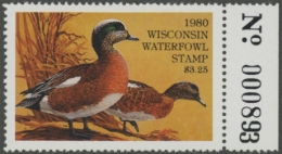 Picture of 1980 Wisconsin Duck Stamp MNH VF