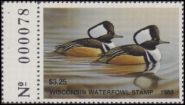 Picture of 1988 Wisconsin Duck Stamp MNH VF