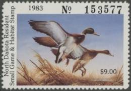 Picture of 1983 North Dakota Duck Stamp MNH VF