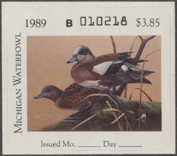 Picture of 1989 Michigan Duck Stamp MNH VF