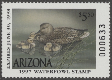 Picture of 1997 Arizona Duck Stamp MNH VF