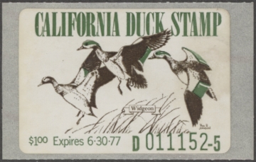 Picture of 1976 California Duck Stamp MNH VF
