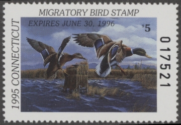Picture of 1995 Connecticut Duck Stamp MNH VF