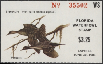Picture of 1980 Florida Duck Stamp MNH VF