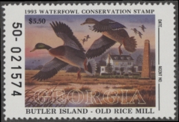 Picture of 1993 Georgia Duck Stamp MNH VF