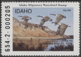 Picture of 1992 Idaho Duck Stamp MNH VF