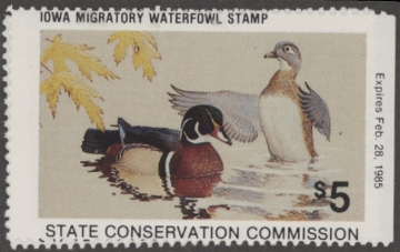 Picture of 1984 Iowa Duck Stamp MNH VF