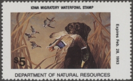 Picture of 1992 Iowa Duck Stamp MNH VF