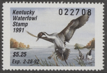 Picture of 1991 Kentucky Duck Stamp MNH VF