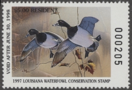 Picture of 1997 Louisiana Duck Stamp MNH VF