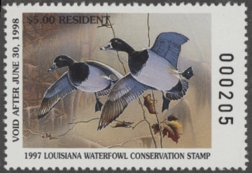 Picture of 1997 Louisiana Duck Stamp MNH VF