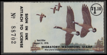 Picture of 1975 Maryland Duck Stamp MNH VF