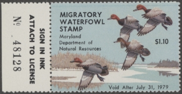 Picture of 1978 Maryland Duck Stamp MNH VF