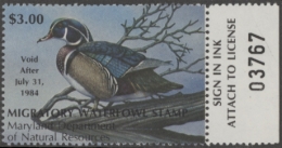 Picture of 1983 Maryland Duck Stamp MNH VF