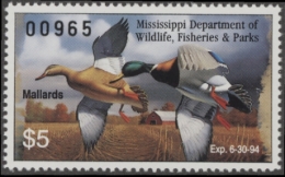 Picture of 1993 Mississippi Duck Stamp MNH VF