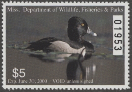 Picture of 1999 Mississippi Duck Stamp MNH VF