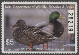 Picture of 2000 Mississippi Duck Stamp MNH VF