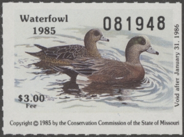 Picture of 1985 Missouri Duck Stamp MNH VF