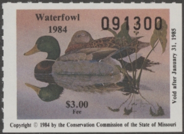 Picture of 1984 Missouri Duck Stamp MNH VF
