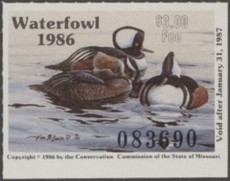 Picture of 1986 Missouri Duck Stamp MNH VF