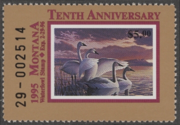 Picture of 1995 Montana Duck Stamp MNH VF