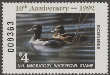 Picture of 1992 New Hampshire Duck Stamp MNH VF