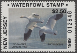 Picture of 1989 New Jersey Duck Stamp MNH VF