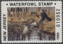 Picture of 1990 New Jersey Duck Stamp MNH VF