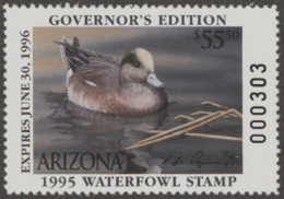 Picture of 1995 Arizona Duck Stamp Governor's Edition MNH VF