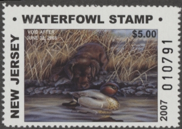 Picture of 2007 New Jersey Duck Stamp MNH VF