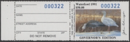Picture of 1991 Missouri Duck Stamp Governor's Edition MNH VF