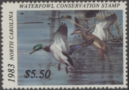 Picture of 1983 North Carolina Duck Stamp - First of State MNH VF