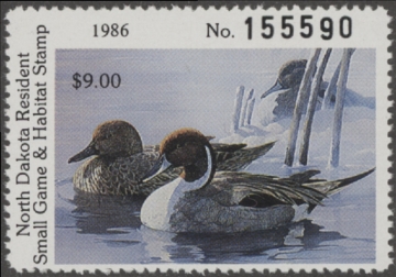 Picture of 1986 North Dakota Duck Stamp MNH VF