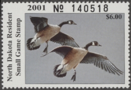 Picture of 2001 North Dakota Duck Stamp MNH VF
