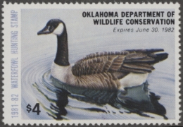 Picture of 1981 Oklahoma Duck Stamp MNH VF