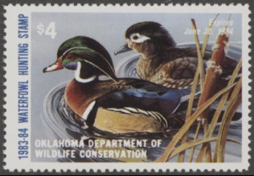 Picture of 1983 Oklahoma Duck Stamp MNH VF