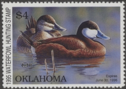Picture of 1995 Oklahoma Duck Stamp MNH VF