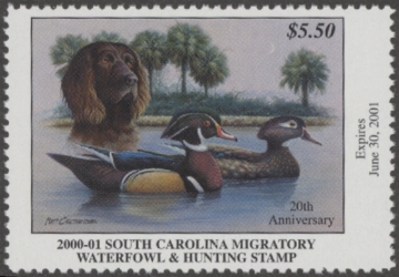 Picture of 2000 South Carolina Duck Stamp MNH VF