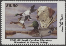 Picture of 2001 South Carolina Duck Stamp MNH VF