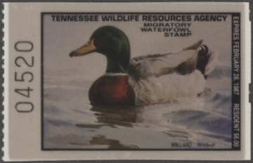 Picture of 1986 Tennessee Duck Stamp MNH VF