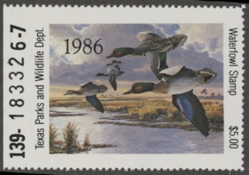 Picture of 1986 Texas Duck Stamp MNH VF