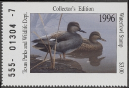 Picture of 1996 Texas Duck Stamp MNH VF