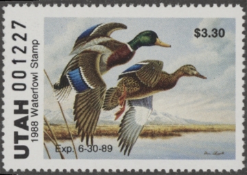 Picture of 1988 Utah Duck Stamp MNH VF