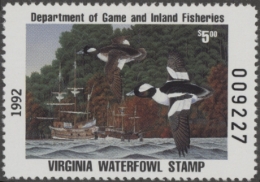 Picture of 1992 Virginia Duck Stamp MNH VF