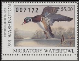 Picture of 1991 Washington Duck Stamp MNH VF
